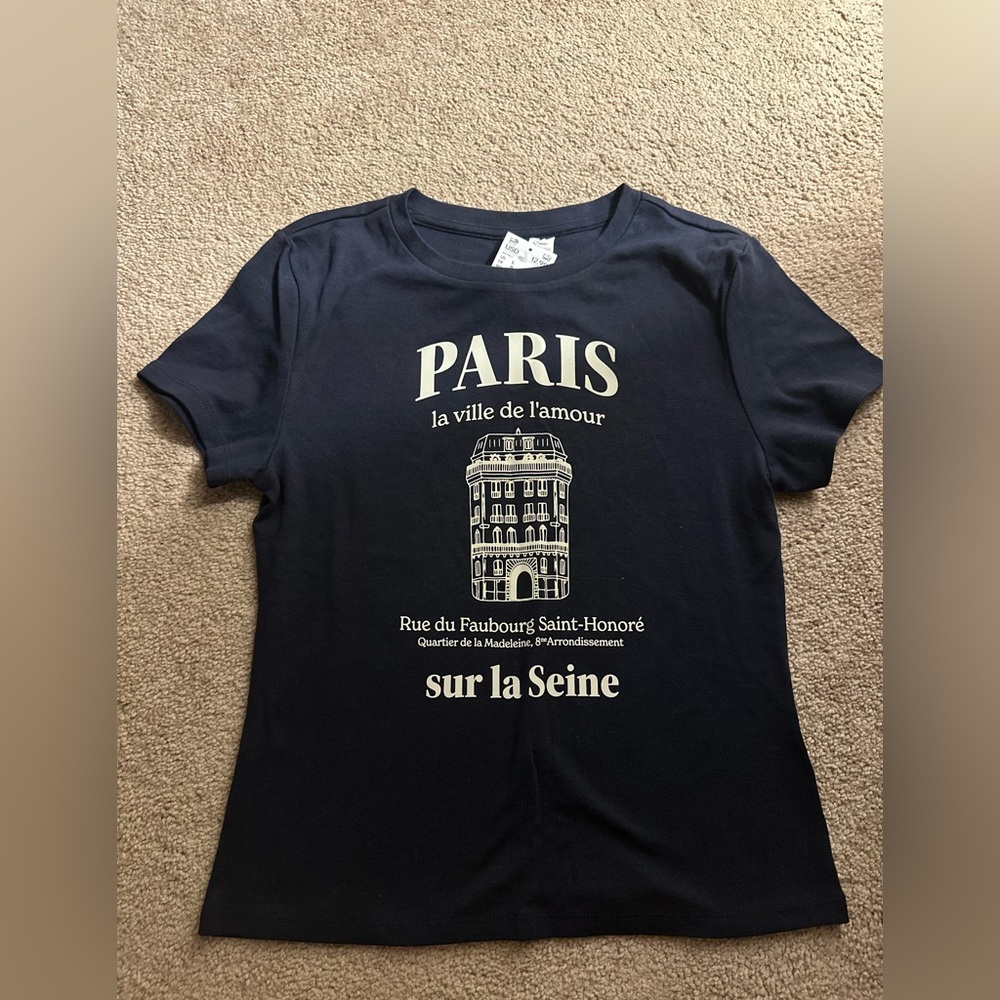 **NWT** H&M Paris T-shirt size L
